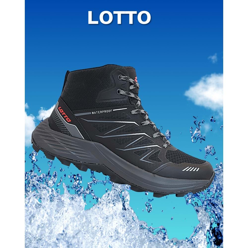 1764-Arnet Anatomik Taban Waterproof Trekking Spor Bot - NKT01764-siyah gri-40