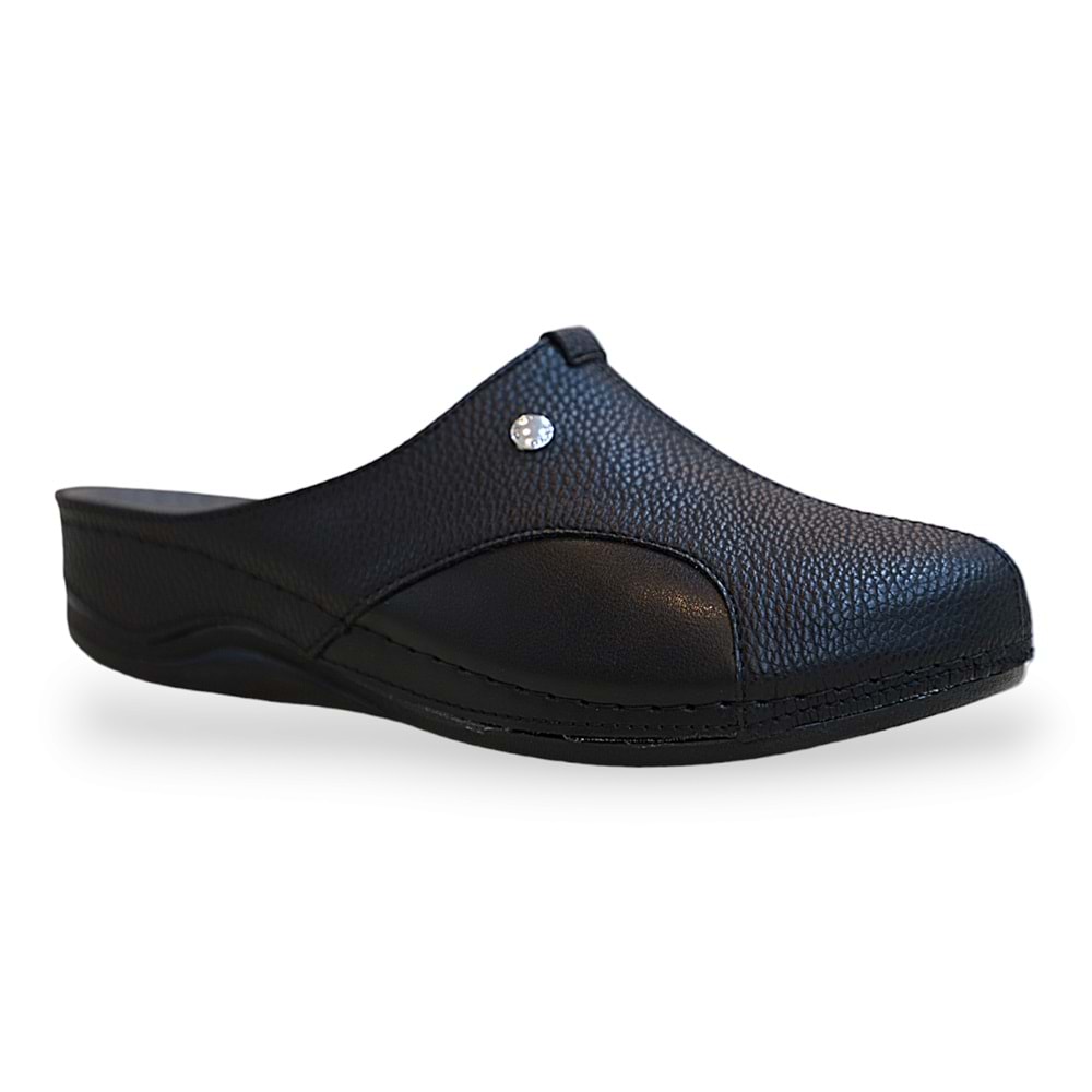 1774-9946-24 Tam Anatomik Tabanlı Kadın Günlük Terlik - NKT01774-siyah-37