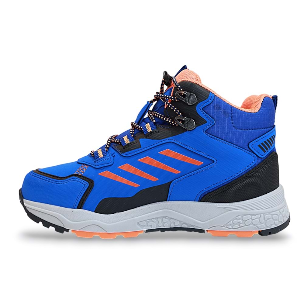 Kidessa 1783 Anatomik Tabanlı Lastik Bağcıklı Çocuk Trekking Spor Bot - NKT01783-sax mavi-32
