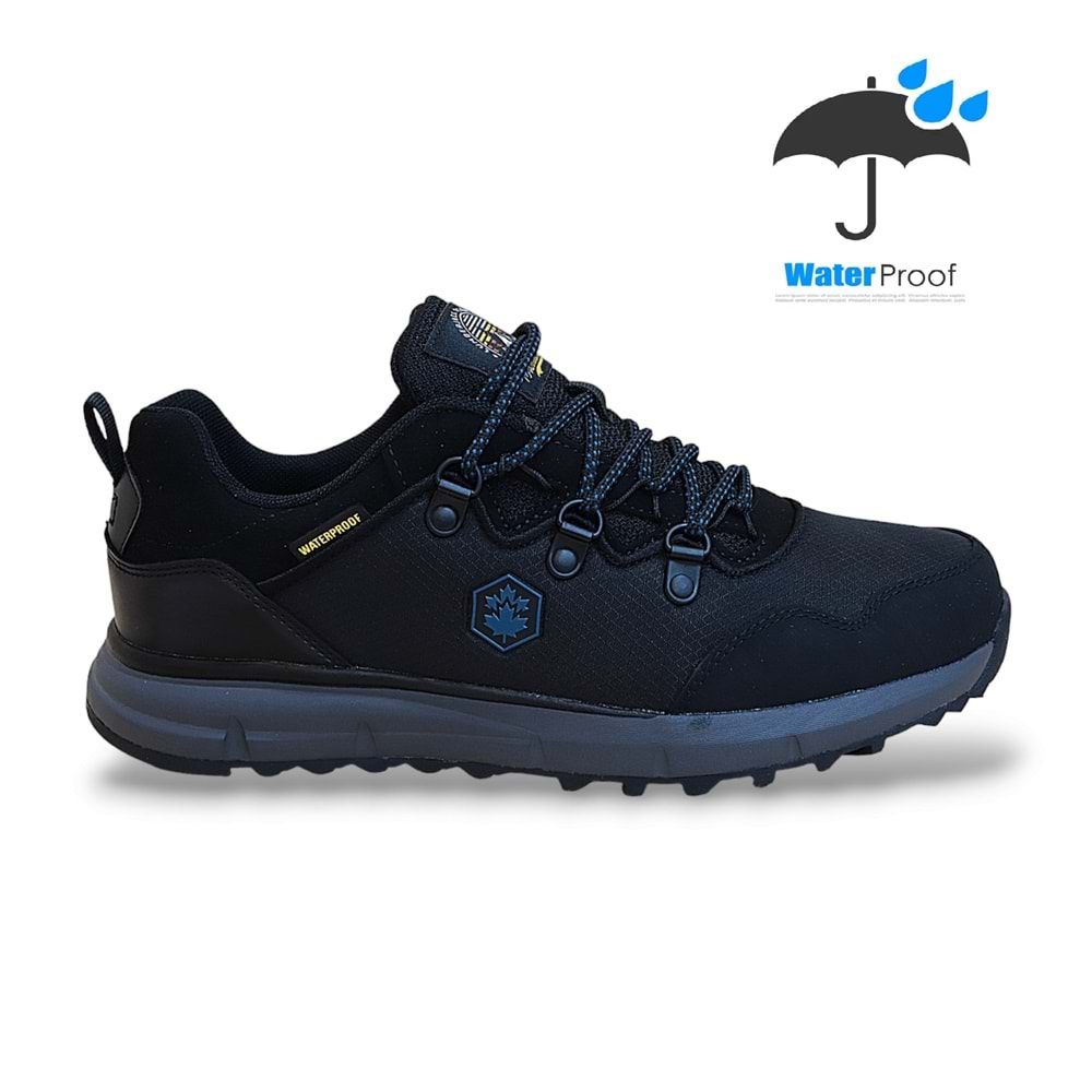 Lumberjack 1800-Wılmore Anatomik Tabanlı Waterproof Trekking Yürüyüş & Koşu Ayakkabısı - NKT01800-siyah gri-40