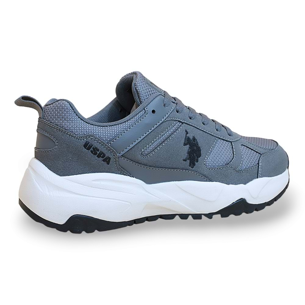 U.S. Polo Assn. 1803-Satorı Anatomik Tabanlı Sneakers Ayakkabı - NKT01803-gri-40