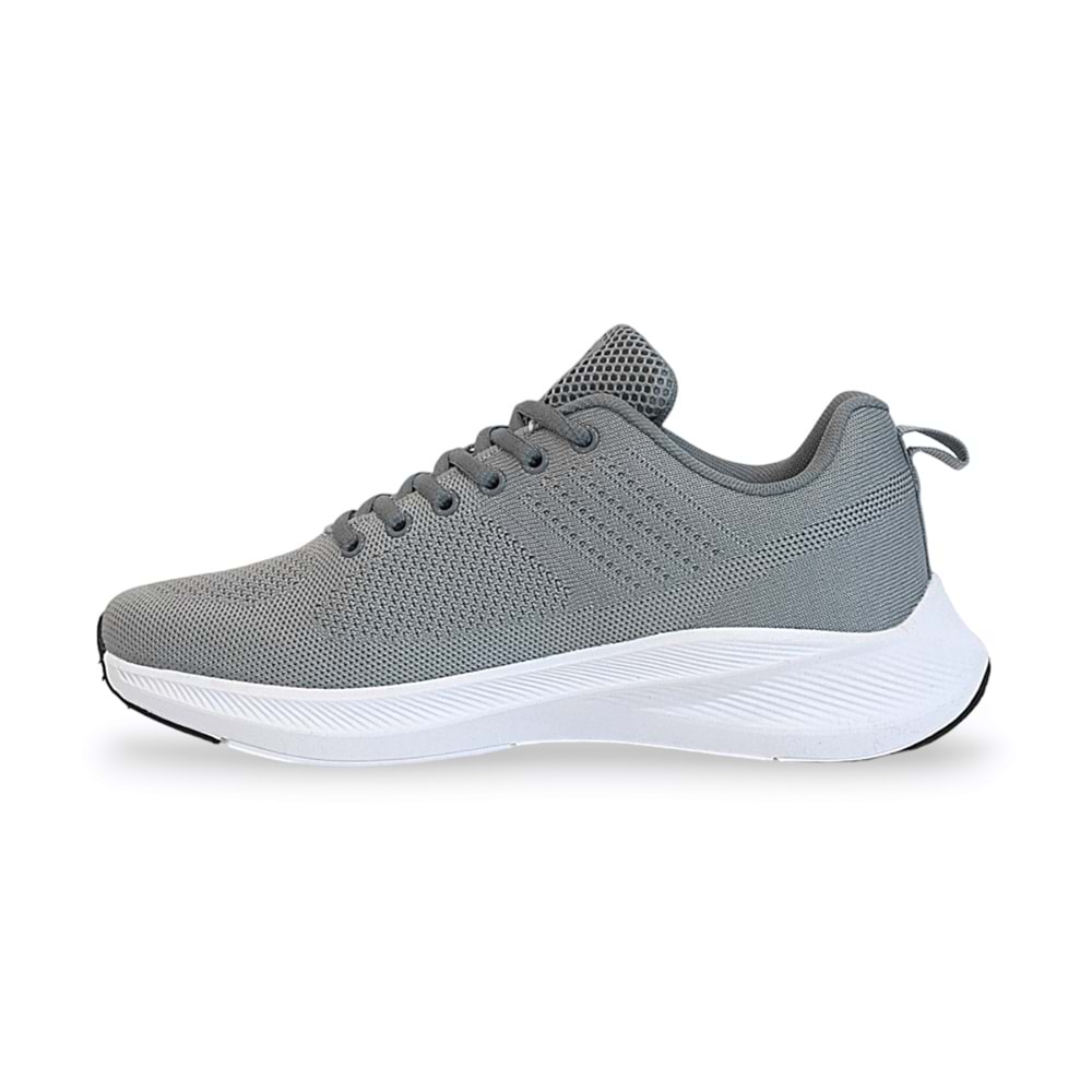 Jump 1810-29537 Anatomik Tabanlı Triko Kumaş Sneakers Ayakkabı - NKT01810-gri-40