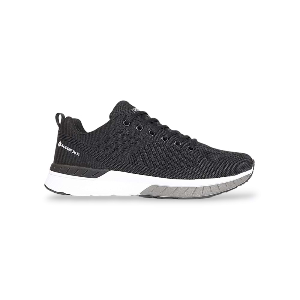 1824-Manaus Anatomik Tabanlı Unisex Sneakers Ayakkabı - NKT01824-siyah beyaz-42