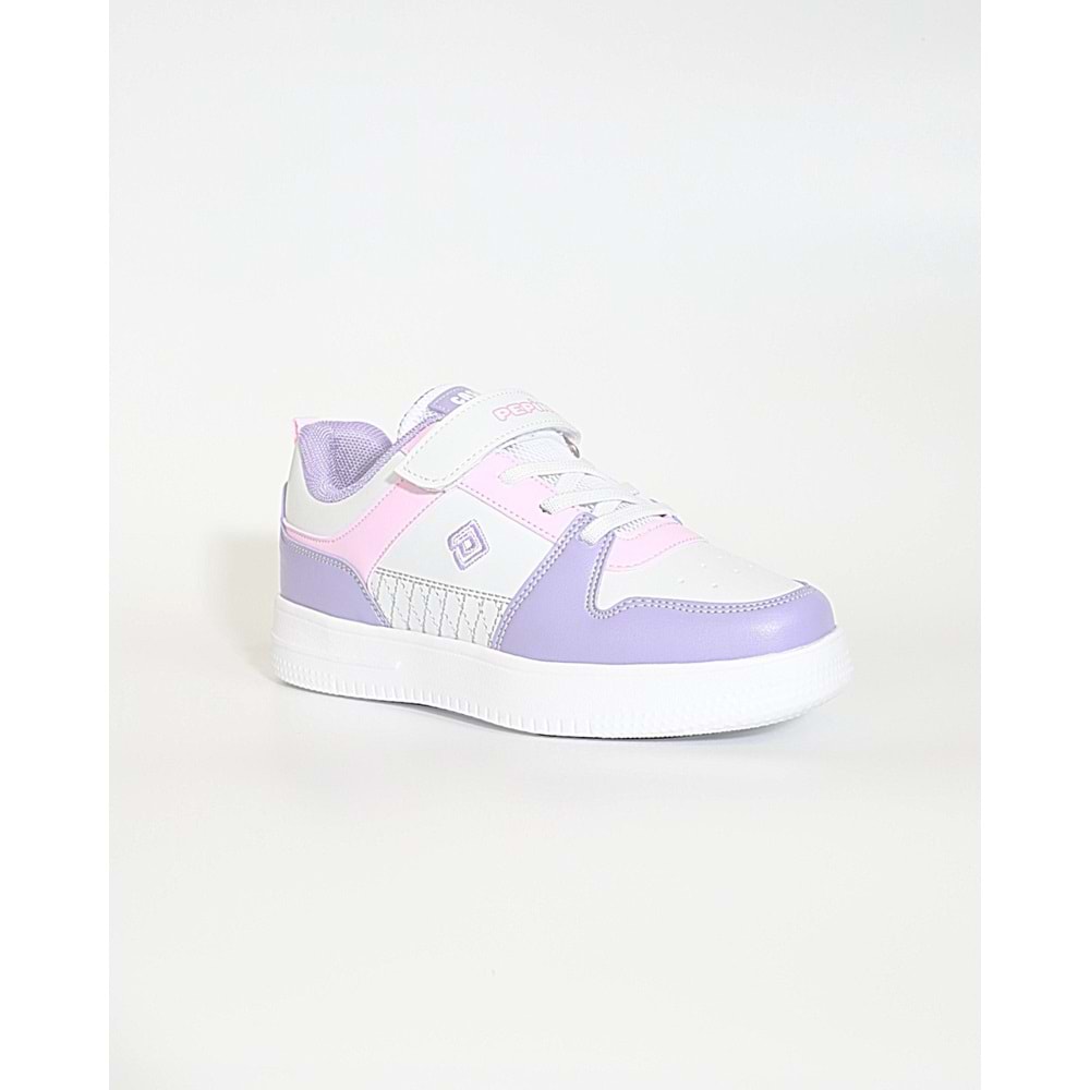 Kidessa 1825 Anatomik Tabanlı Unisex Çocuk Günlük Spor Ayakkabı - NKT01825-Beyaz Lila-29