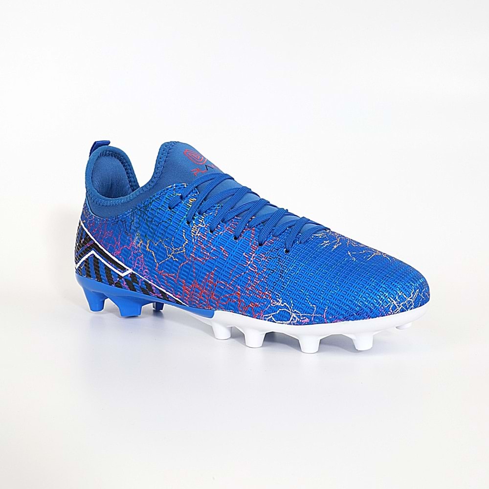 Konfores 1834-Playup Anatomik Tabanlı Çim Saha Futbol Ayakkabısı - NKT01834-sax mavi-31