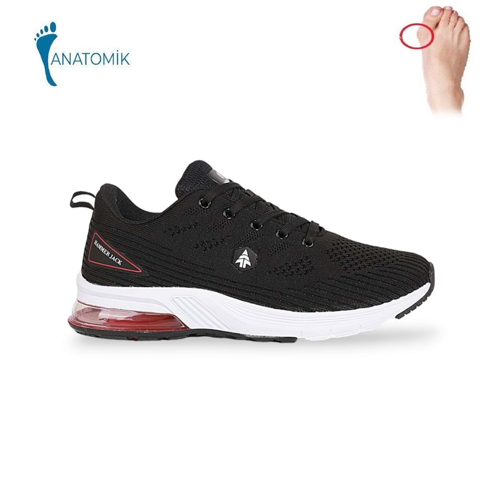 Hammer Jack 1838-Ellıot Anatomik Tabanlı Yürüyüş & Koşu Ayakkabısı - NKT01838-siyah beyaz-40