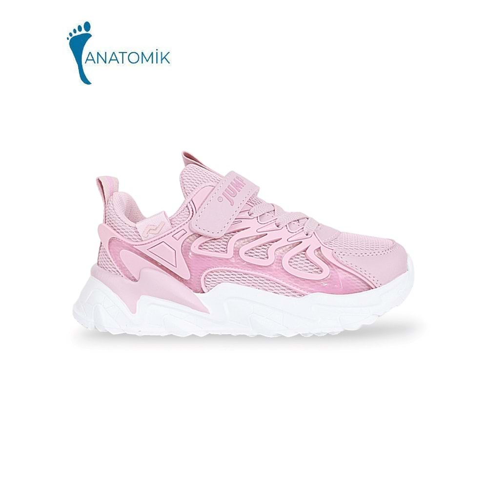 Jump 1867-30054 Anatomik Tabanlı Unisex Çocuk Günlük Spor Ayakkabı - NKT01867-Rose-34