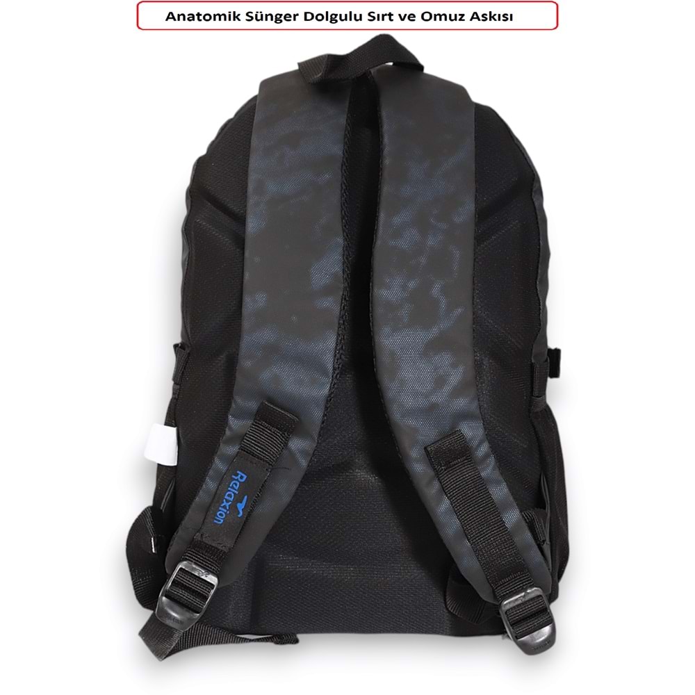 Konfores 1877-2049 Unisex Anatomik Sırt Yapılı Günlük ve Okul Sırt Çantası - NKT01877-MOR-TEK EBAT