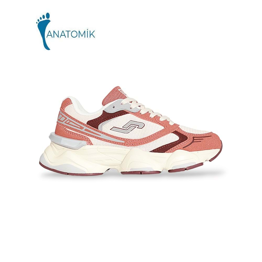 Jump 1878-29903 Anatomik Kalın Tabanlı Bayan Sneakers Ayakkabı - NKT01878-BEJ-38