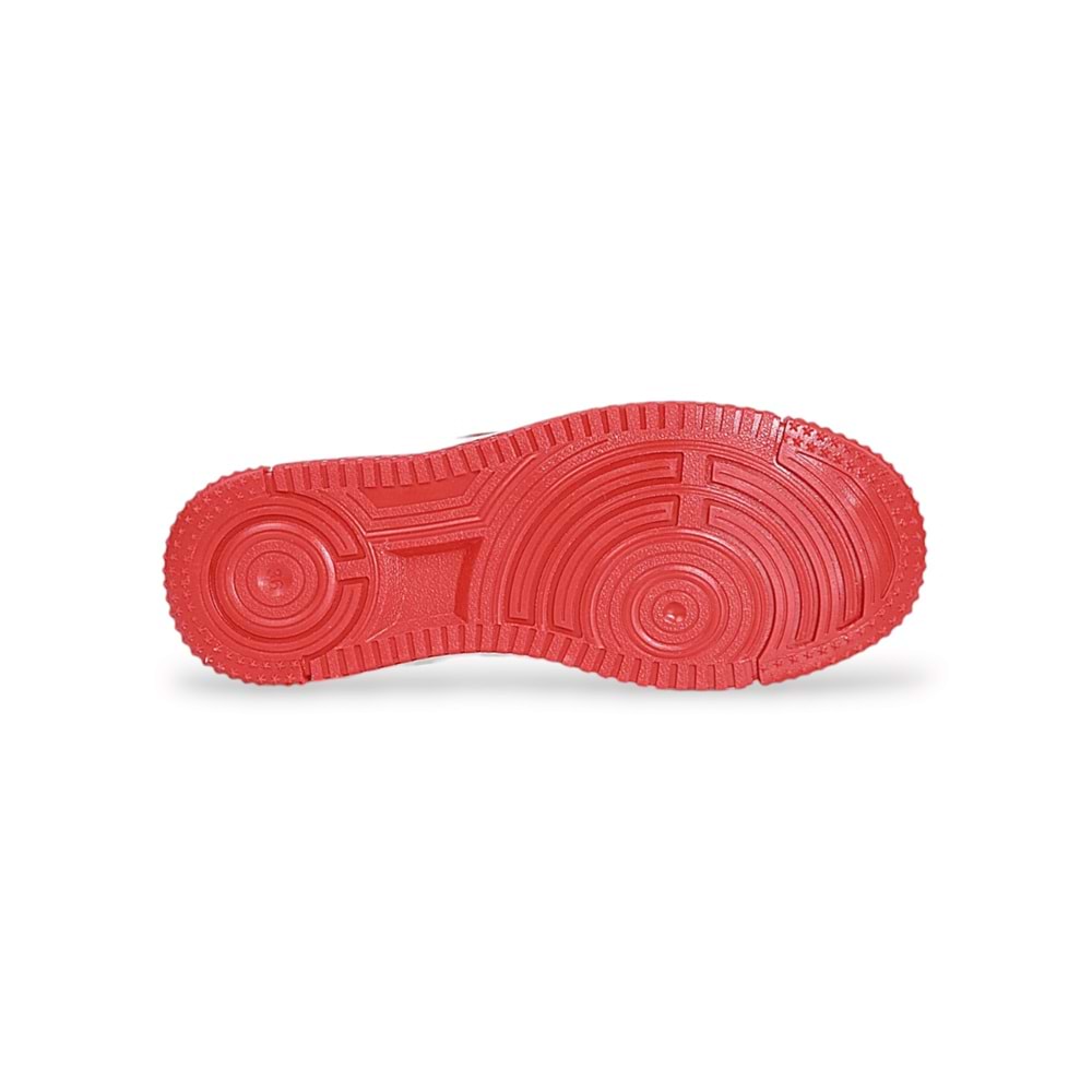 Konfores 1879 Anatomik Tabanlı Unisex Yüksek Bilekli Sneakers Ayakkabı - NKT01879-siyah kırmızı-40