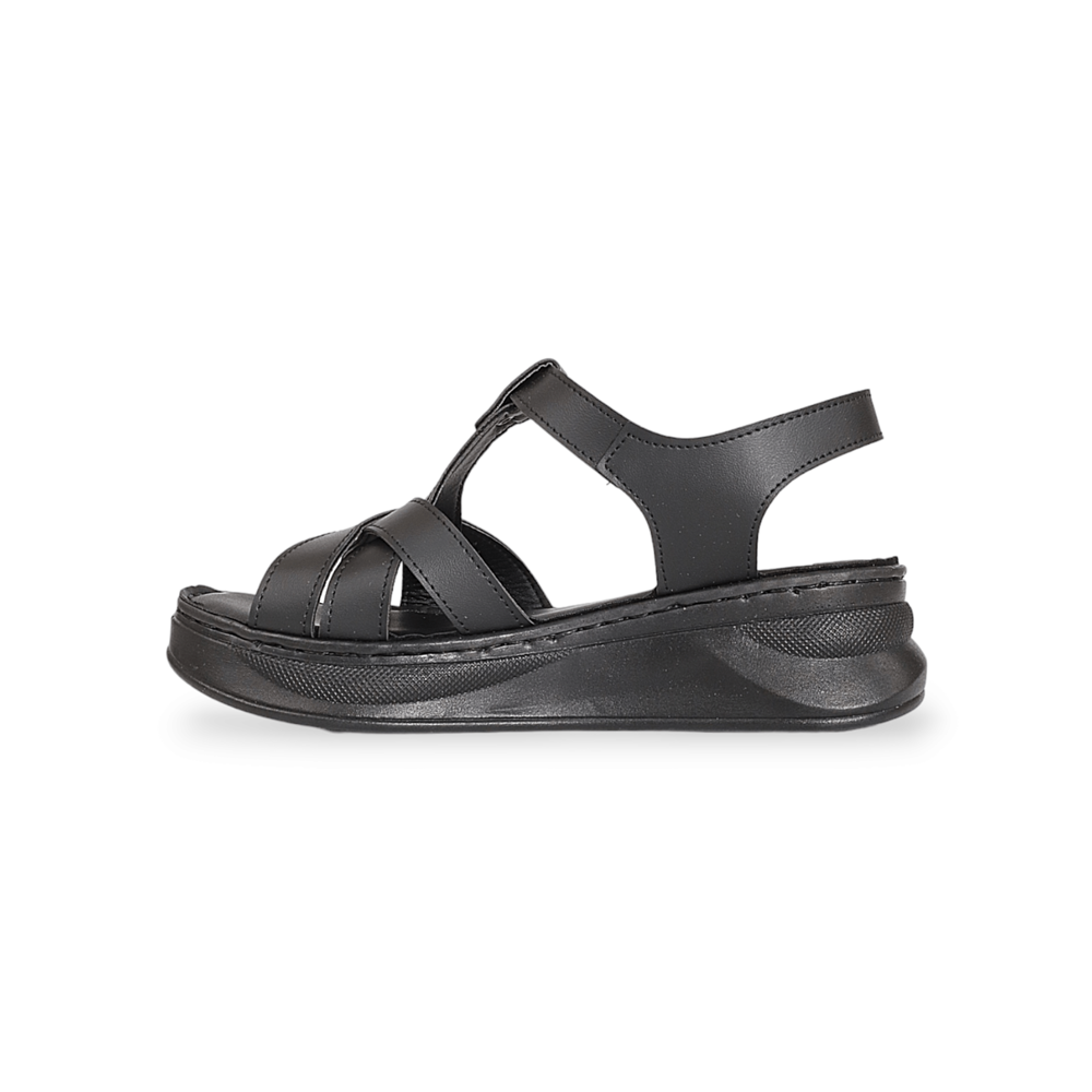 Konfores 1895-492090 Tam Anatomik Tabanlı Kadın Sandalet - NKT01895-siyah-40