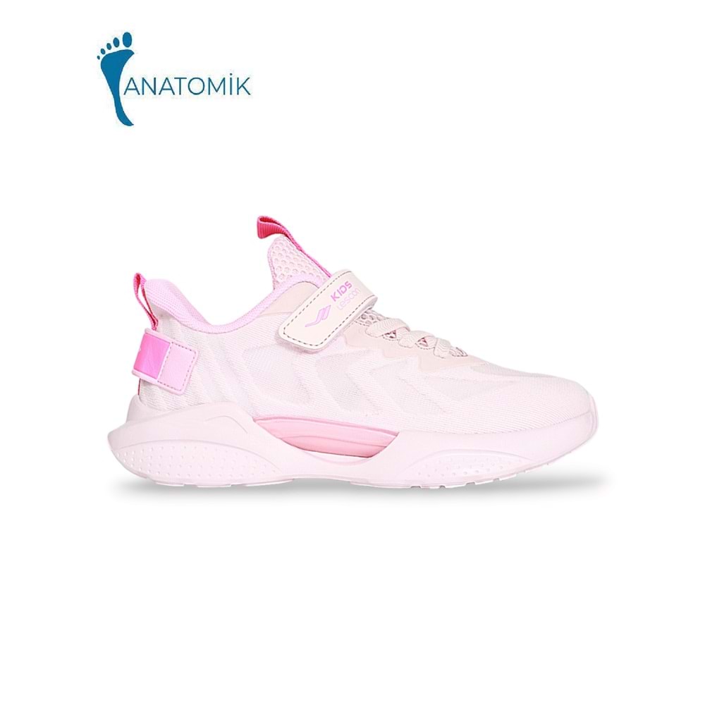 Lescon 1897-Lago Anatomik Tabanlı Unisex Çocuk Günlük Spor Ayakkabı - NKT01897-PUDRA-30