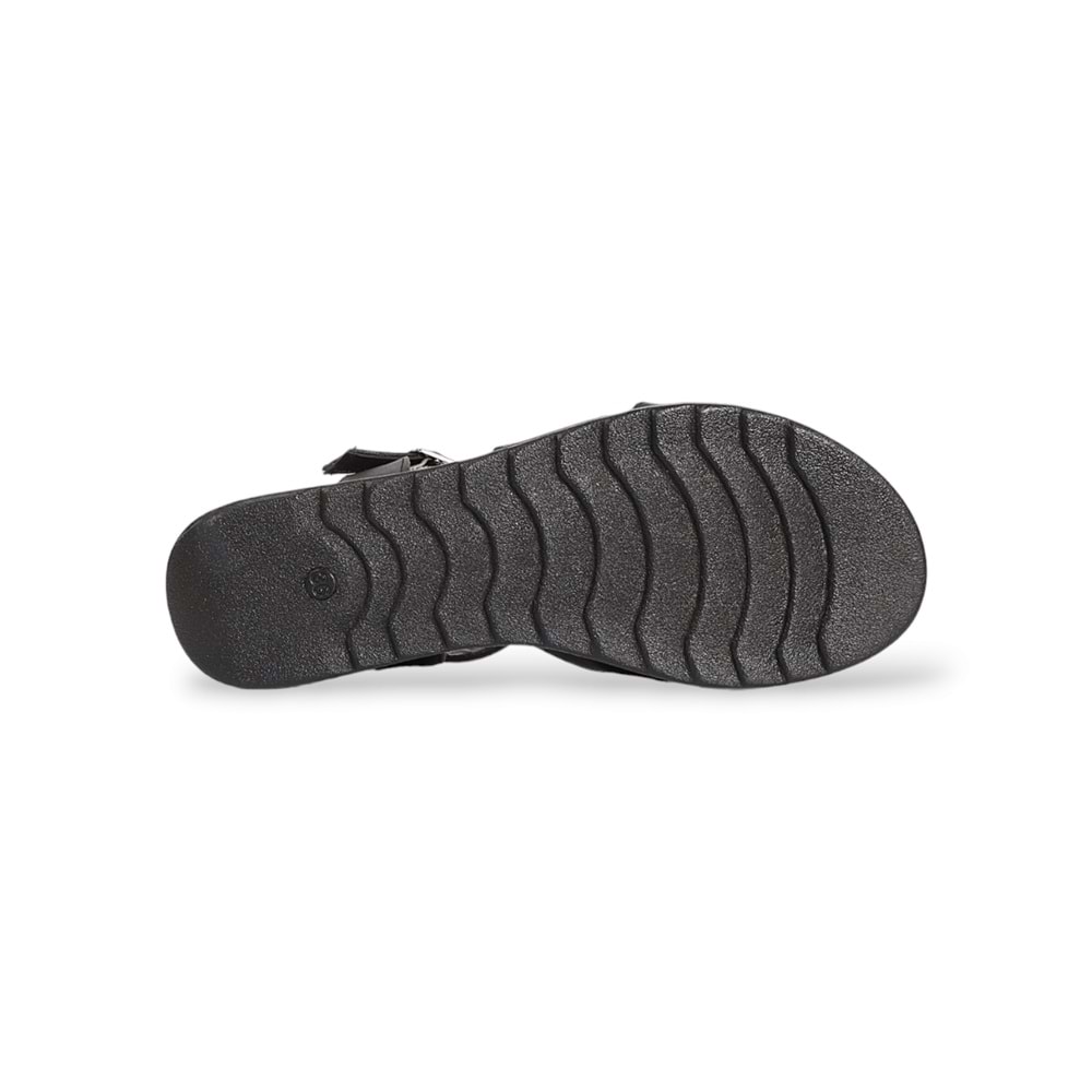Konfores 1903-261126 Anatomik Tabanlı Kadın Sandalet - NKT01903-siyah-38