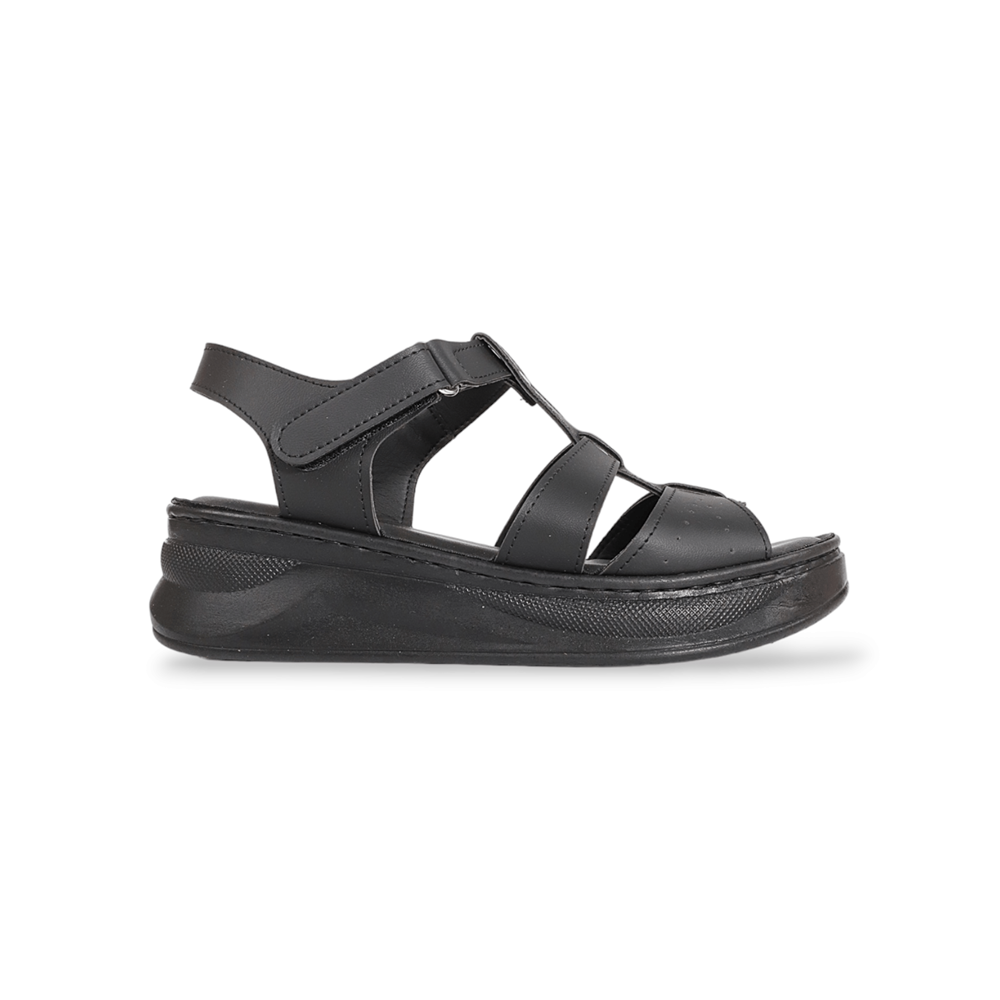 Konfores 1910-492084 Tam Anatomik Tabanlı Kadın Sandalet - NKT01910-siyah-40