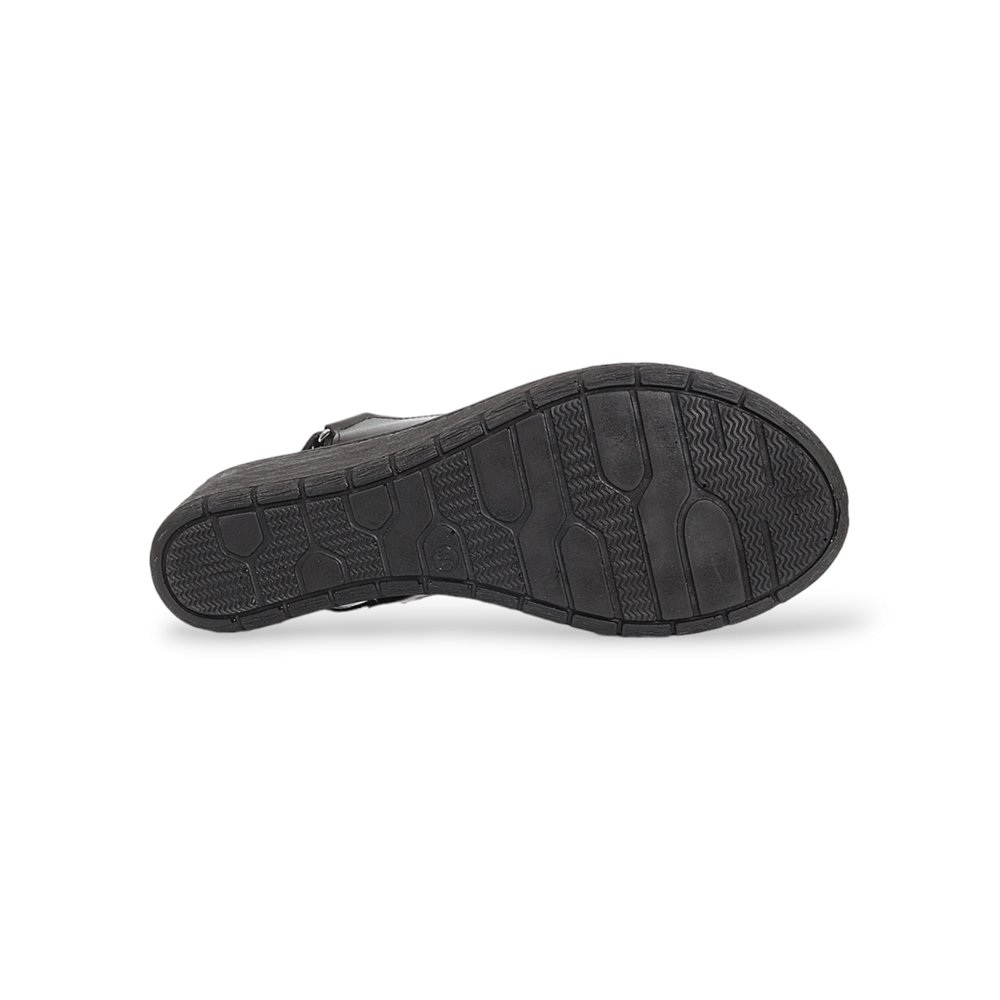 Konfores 1911-390240 Tam Anatomik Tabanlı Kadın Sandalet - NKT01911-siyah-40