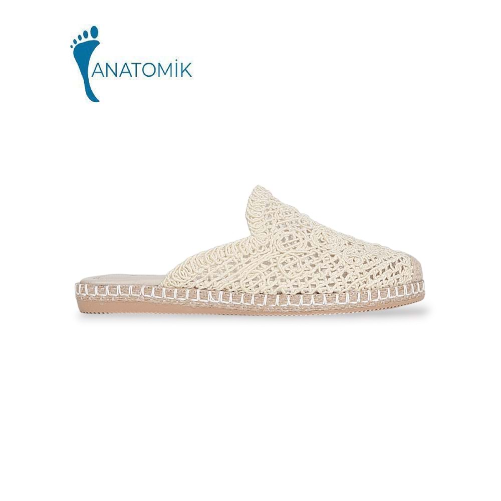 Konfores 1913-542024 Kadın Abiye ve Ev İçi Anatomik Tabanlı Terlik - NKT01913-BEJ-40