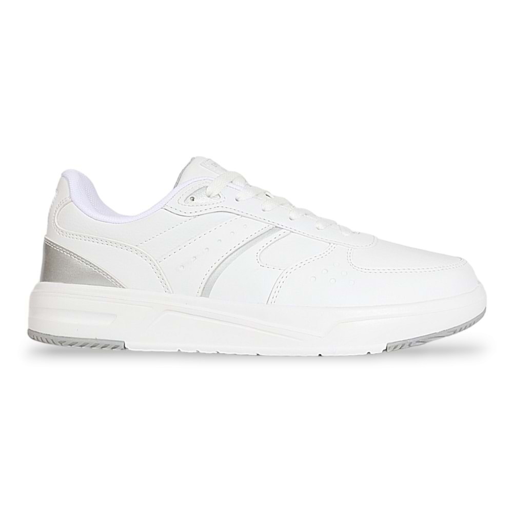Kinetix 1956-Hegel Anatomik Tabanlı Kadın Sneakers Ayakkabı - NKT01956-Beyaz Gümüş-40