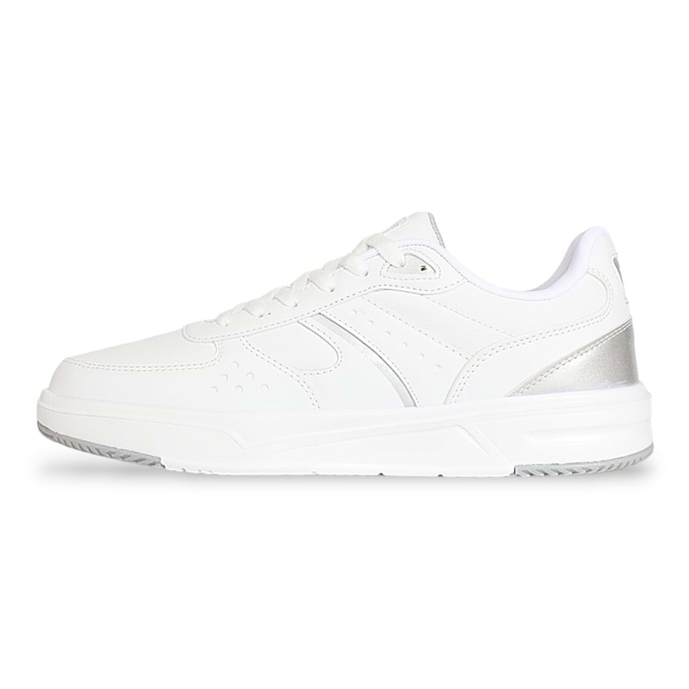Kinetix 1956-Hegel Anatomik Tabanlı Kadın Sneakers Ayakkabı - NKT01956-Beyaz Gümüş-40