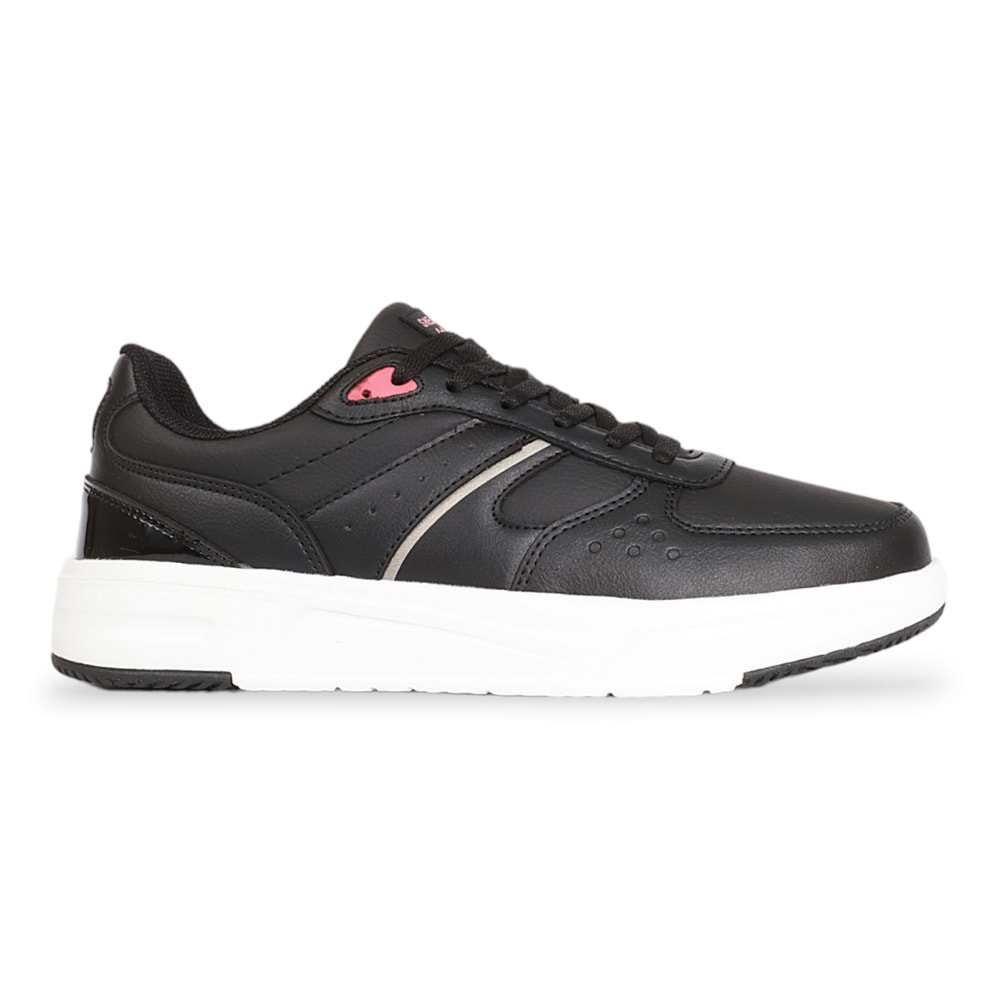 Kinetix 1956-Hegel Anatomik Tabanlı Kadın Sneakers Ayakkabı - NKT01956-siyah beyaz-37