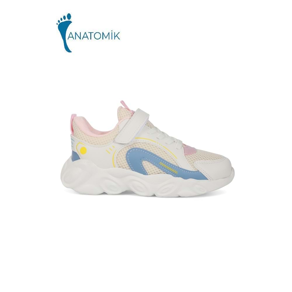 Kidessa 1968 Anatomik Tabanlı Unisex Çocuk Günlük Spor Ayakkabı - NKT01968-BEJ-31