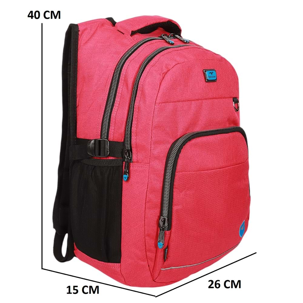 Konfores 1969-2238 Unisex Anatomik Yarasa Sırt Okul Çantası - NKT01969-PEMBE-TEK EBAT