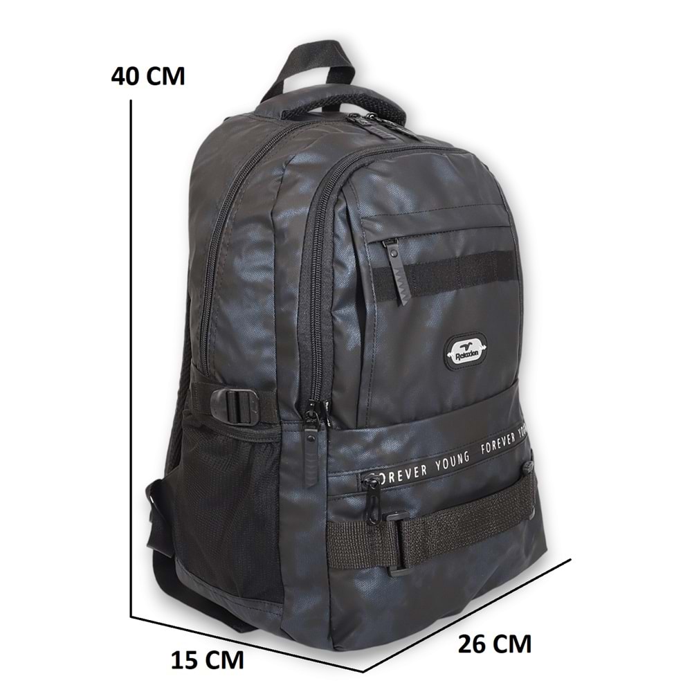 Konfores 1970-2052 Unisex Anatomik Sırt Yapılı Günlük ve Okul Sırt Çantası - NKT01970-lacivert-TEK EBAT