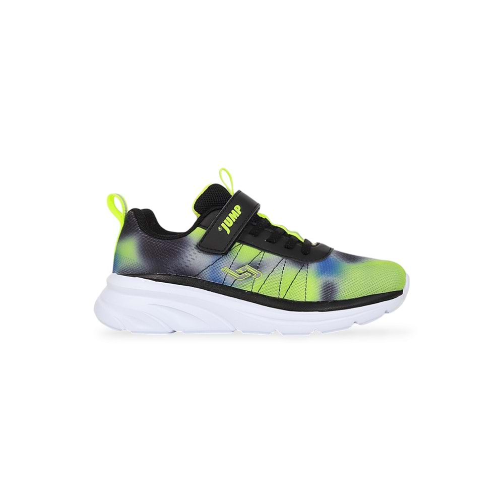 Jump 1975-30034 Anatomik Tabanlı Unisex Çocuk Günlük Spor Ayakkabı - NKT01975-siyah yeşil-31
