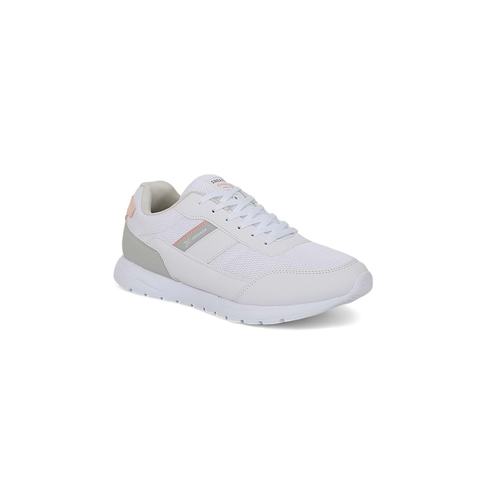 Kinetix 1980-Lescar Anatomik Tabanlı Unisex Günlük Sneakers Ayakkabı - NKT01980-beyaz pembe-40
