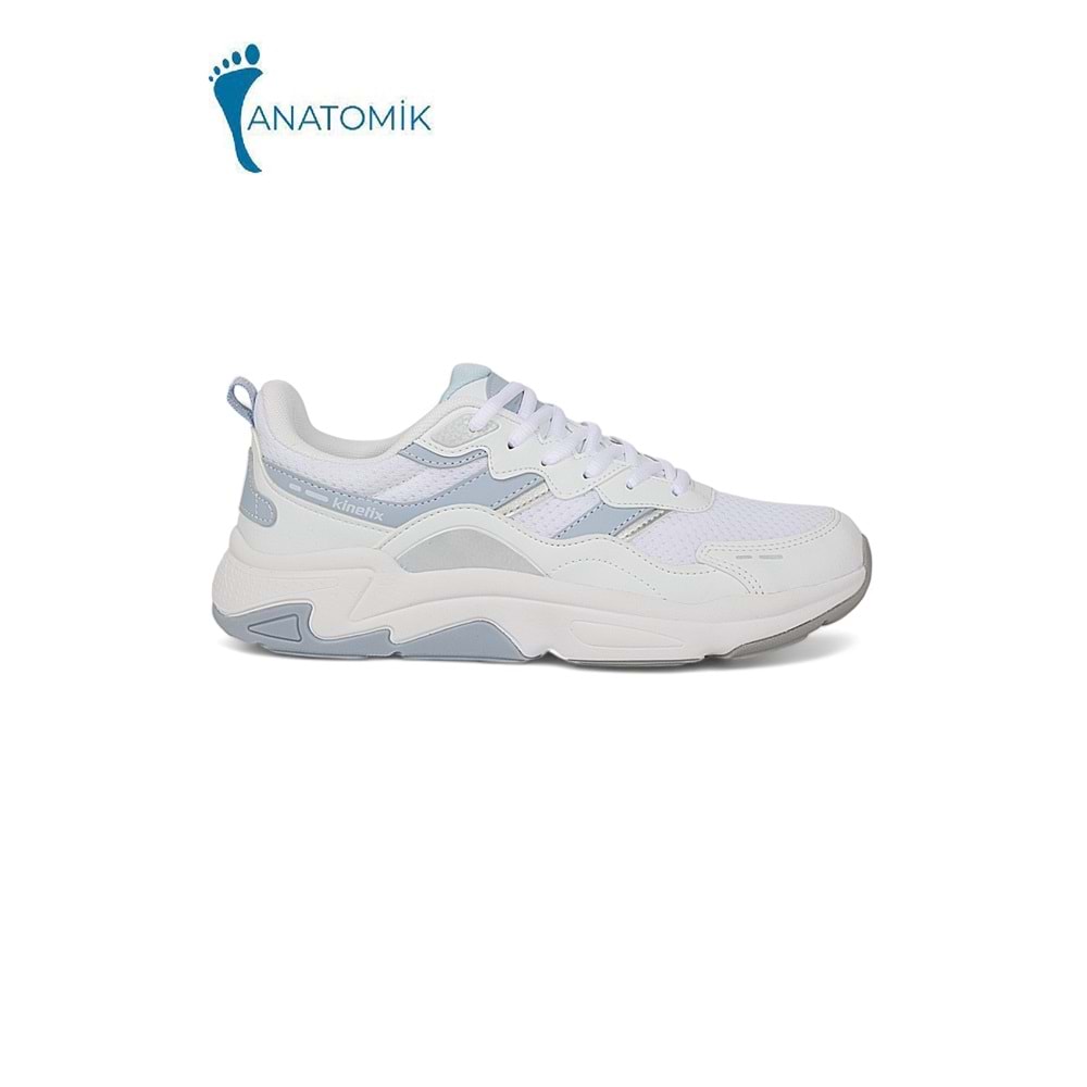 Kinetix 1981-Tıona Anatomik Tabanlı Erkek Günlük Sneakers Ayakkabı - NKT01981-beyaz mavi-39