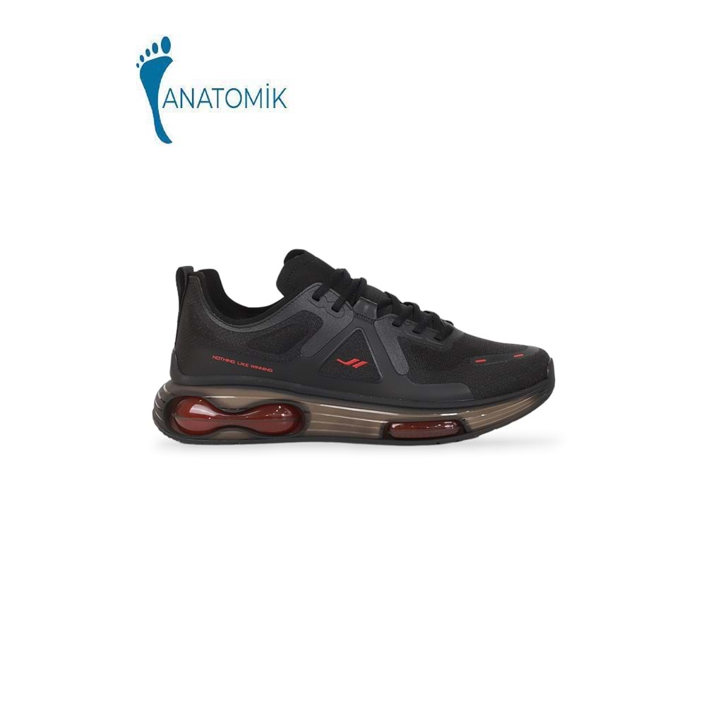 Lescon 1982-Aırfoam Marble Anatomik Tabanlı Yürüyüş & Koşu Ayakkabısı - NKT01982-siyah kırmızı-42