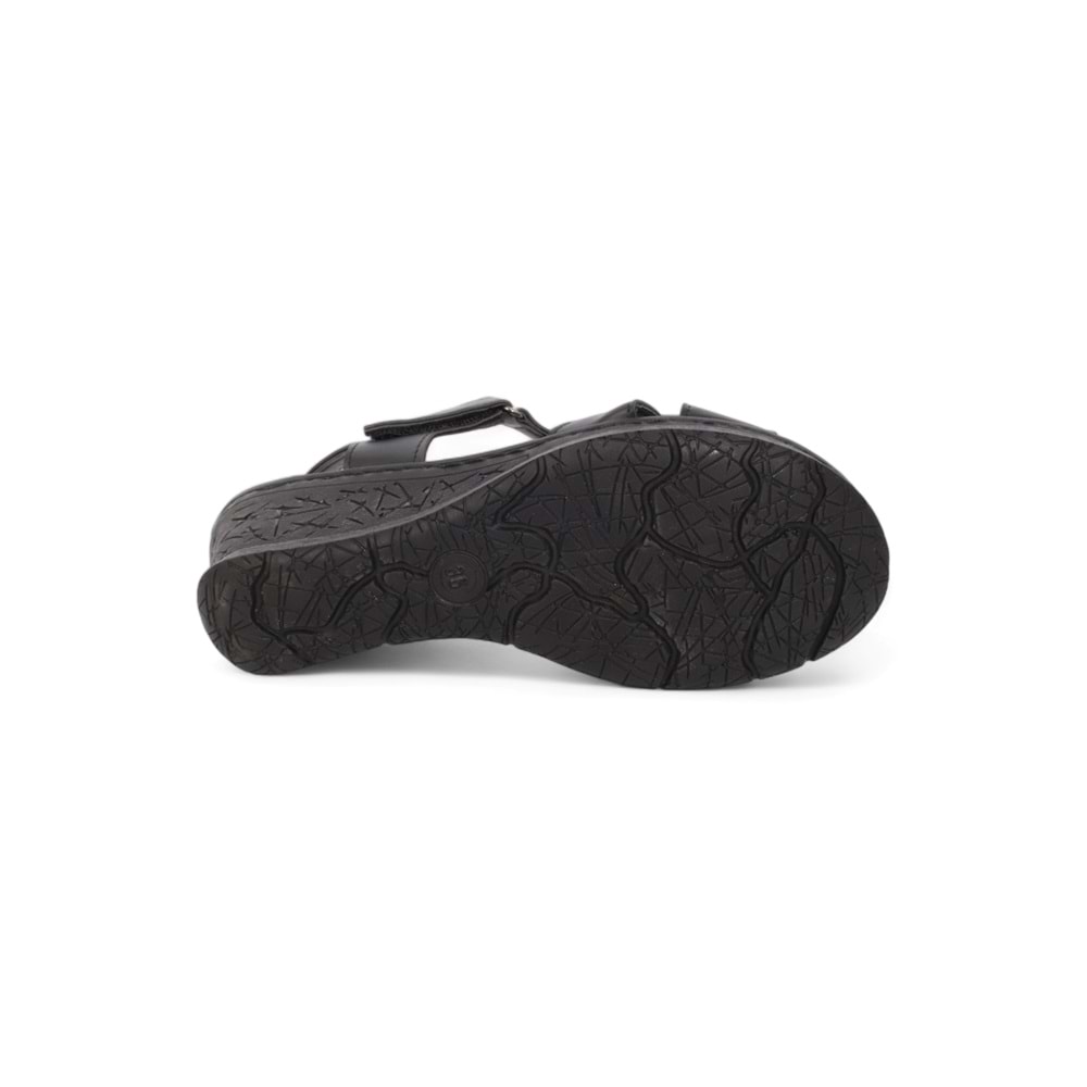 Konfores 2028-492078 Tam Anatomik Tabanlı Kadın Sandalet - NKT02028-siyah-40