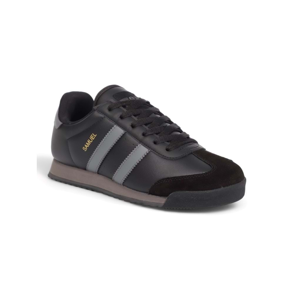 Hammerjack 2033-Roma Modeli Anatomik Tabanlı Unisex Sneakers Ayakkabı - NKT02033-siyah gri-38