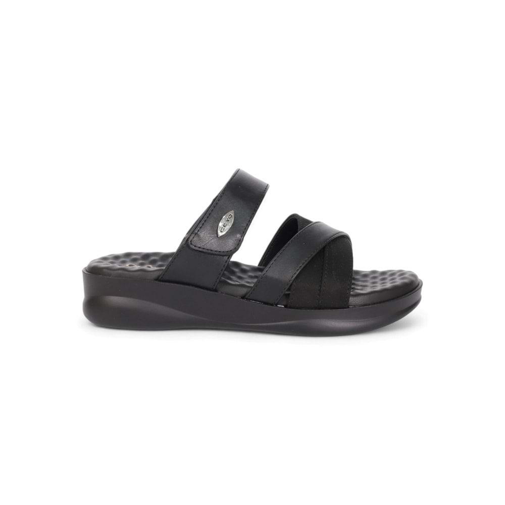 2048-9975-14 Tam Anatomik Masaj Tabanlı Kadın Terlik - NKT02048-siyah-37