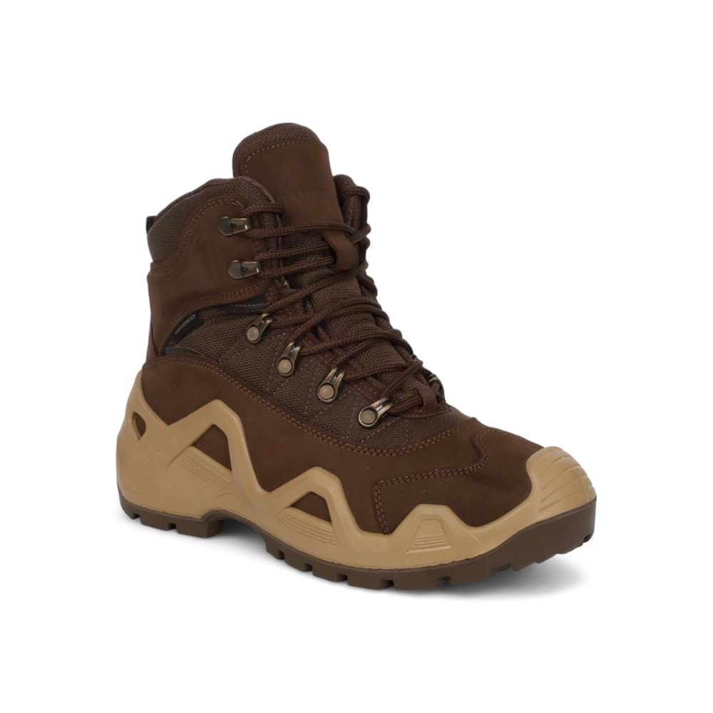 Hammerjack 2054 Hakiki Deri Anatomik Tabanlı Waterproof Trekking Çöl Botu - NKT02054-kahverengi-43