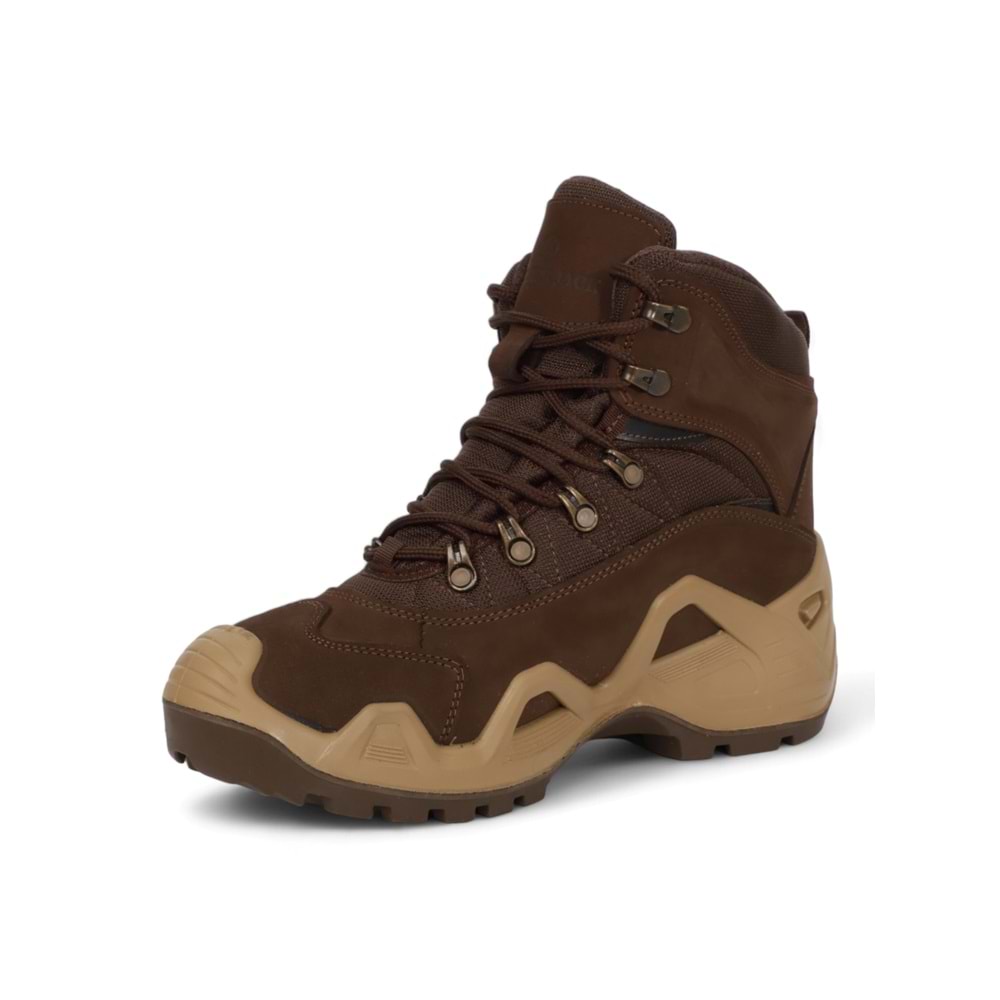 Hammerjack 2054 Hakiki Deri Anatomik Tabanlı Waterproof Trekking Çöl Botu - NKT02054-kahverengi-43
