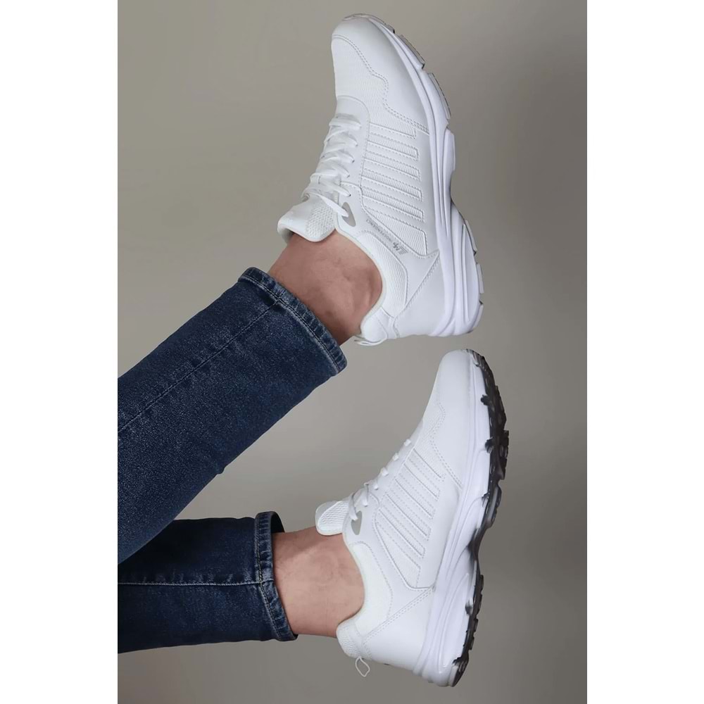 M.P 2056 Anatomik Tabanlı Unisex Mevsimlik Yürüyüş & Koşu Ayakkabısı - NKT02056-BEYAZ-42