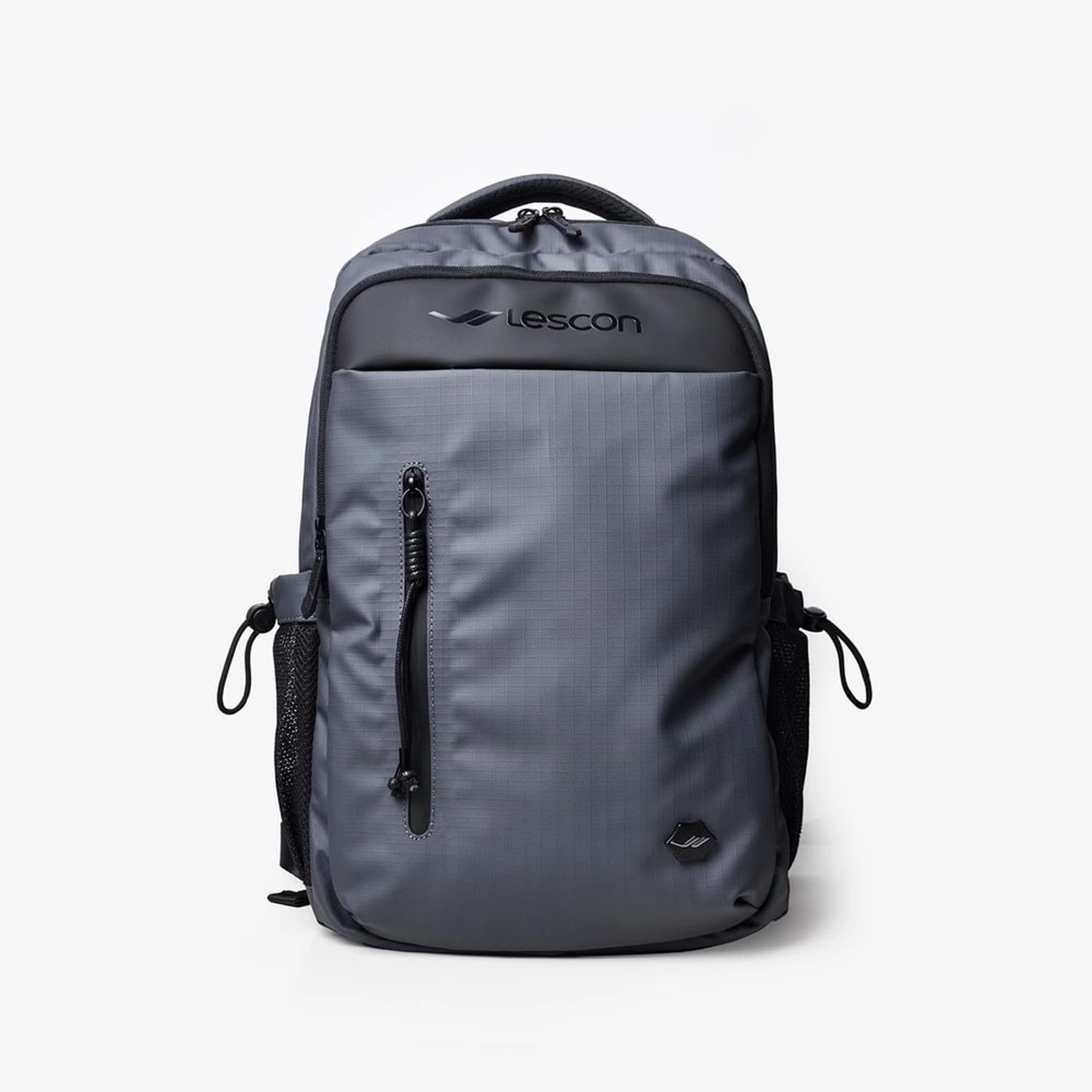 Lescon 2063-3033 Anatomik Sırt Yapılı Unisex Seyehat ve Okul Sırt Çantası - NKT02063-gri-TEK EBAT