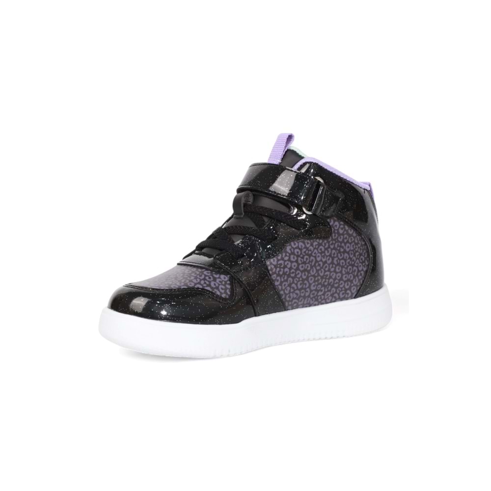Kidessa 2068 Anatomik Tabanlı Ultra Hafif Kız Çocuk Boğazlı Sneakers Ayakkabı - NKT02068-siyah-28