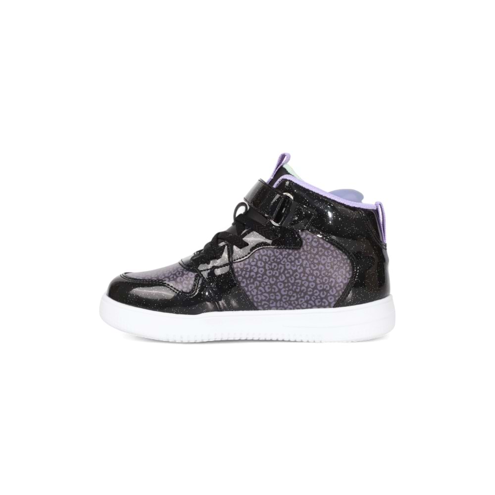 Kidessa 2068 Anatomik Tabanlı Ultra Hafif Kız Çocuk Boğazlı Sneakers Ayakkabı - NKT02068-siyah-28