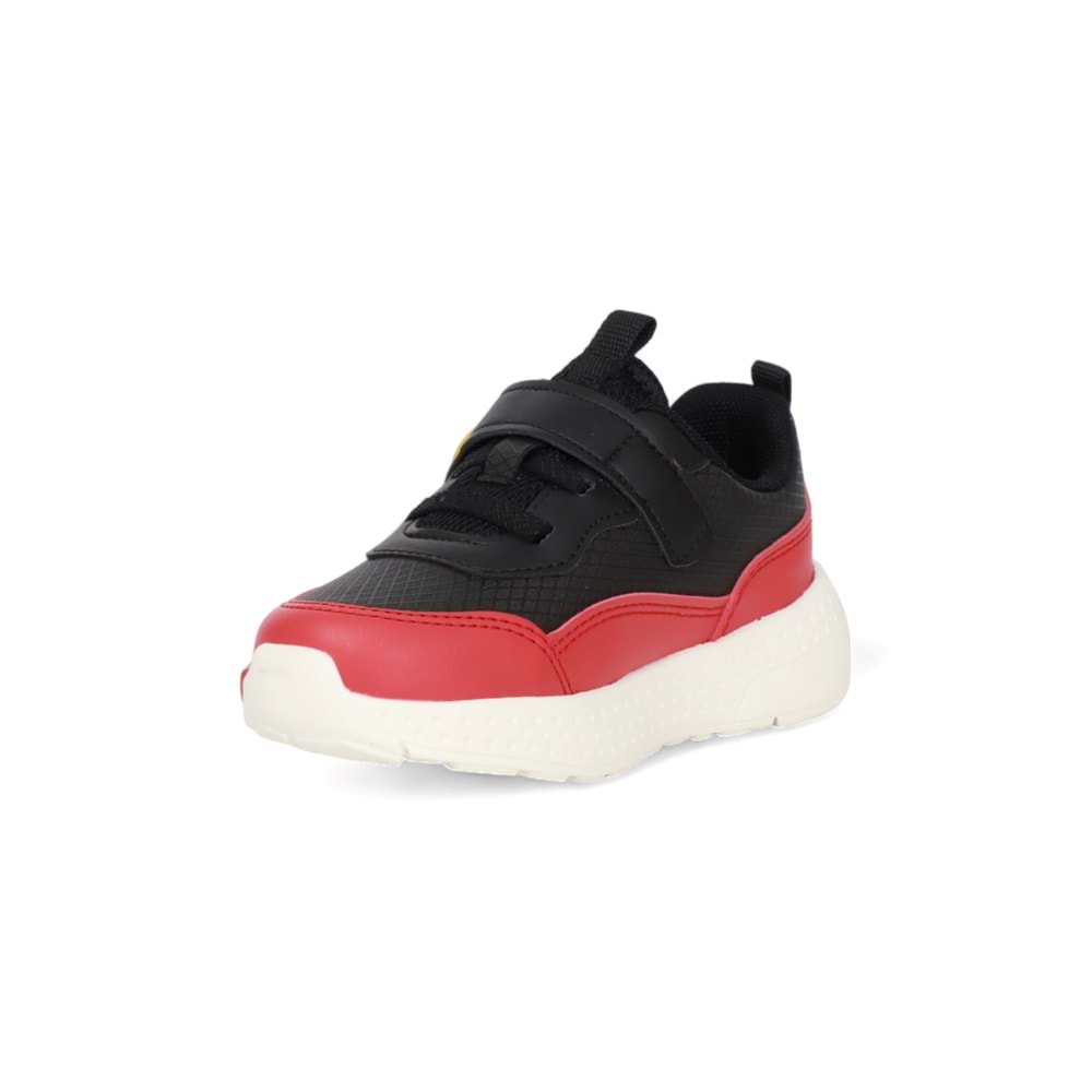 Kidessa 2073 Anatomik Tabanlı Ultra Hafif Unisex Çocuk Günlük Ayakkabı - NKT02073-siyah kırmızı-24