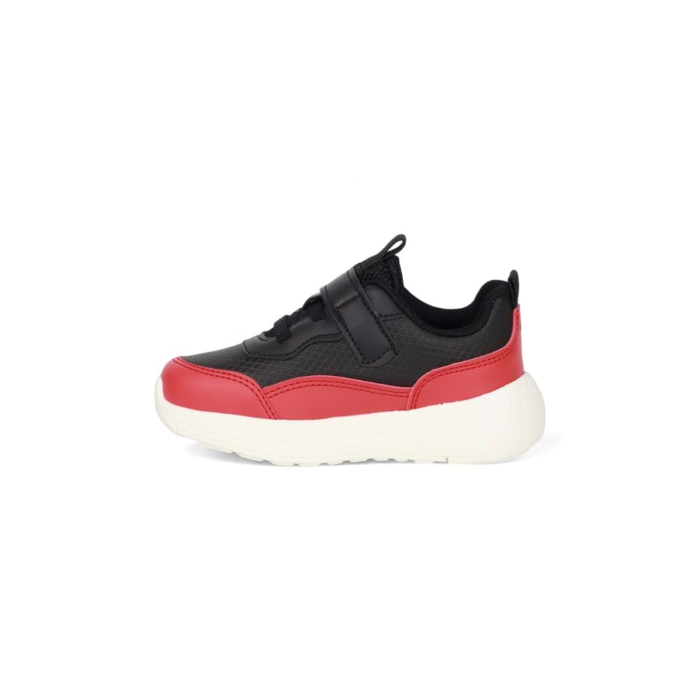 Kidessa 2073 Anatomik Tabanlı Ultra Hafif Unisex Çocuk Günlük Ayakkabı - NKT02073-siyah kırmızı-24