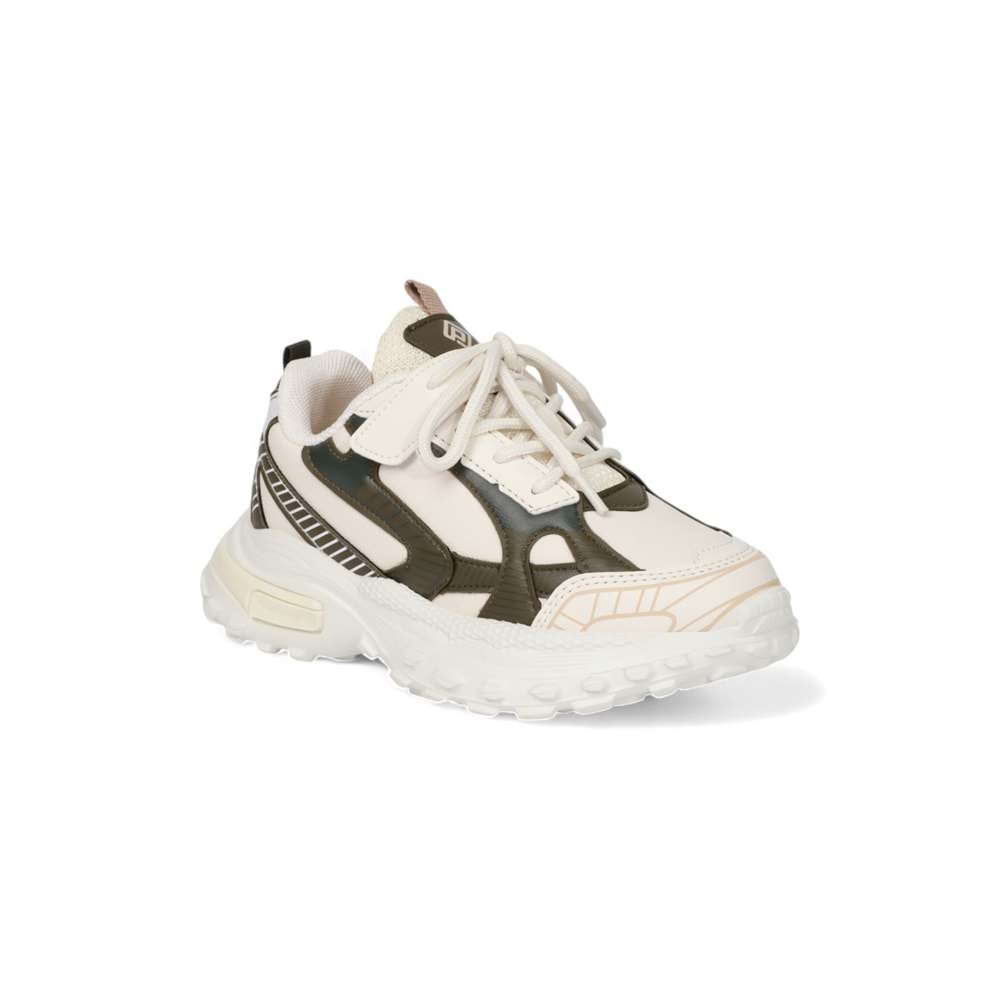 Kidessa 2076 Anatomik Tabanlı Ultra Hafif Unisex Çocuk Sneakers Ayakkabı - NKT02076-BEJ-31