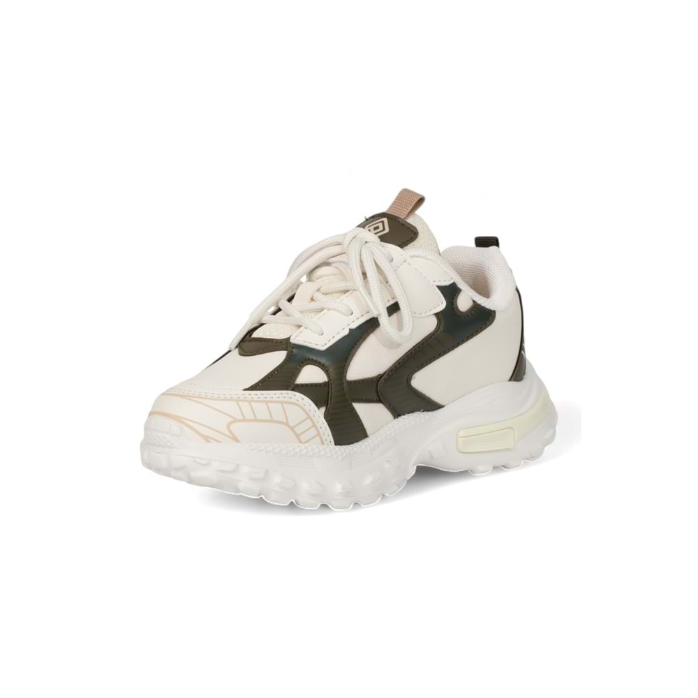 Kidessa 2076 Anatomik Tabanlı Ultra Hafif Unisex Çocuk Sneakers Ayakkabı - NKT02076-BEJ-31
