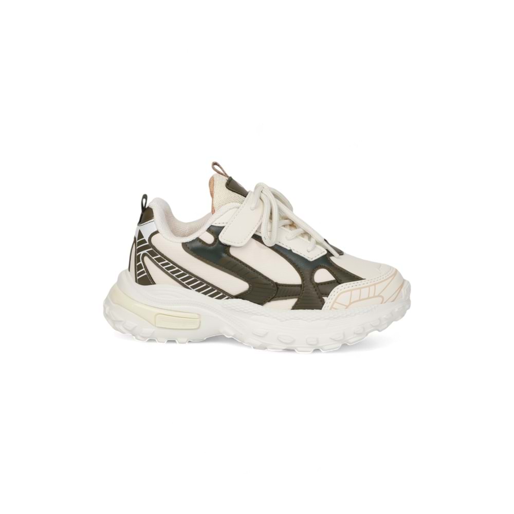 Kidessa 2076 Anatomik Tabanlı Ultra Hafif Unisex Çocuk Sneakers Ayakkabı - NKT02076-BEJ-31