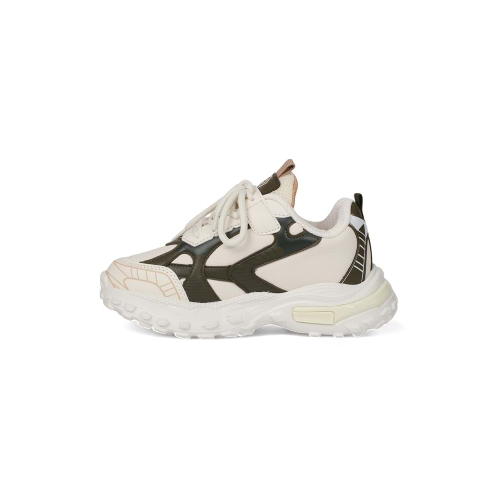 Kidessa 2076 Anatomik Tabanlı Ultra Hafif Unisex Çocuk Sneakers Ayakkabı - NKT02076-BEJ-31
