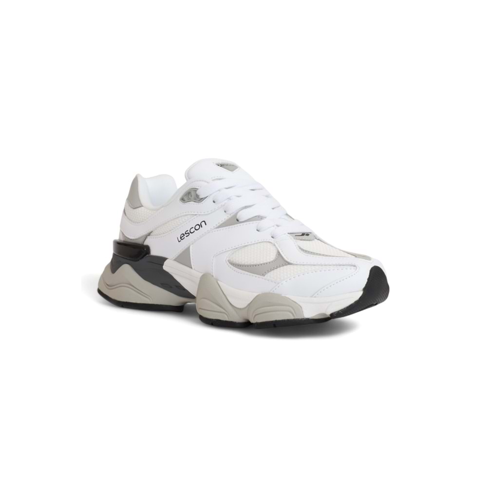 Lescon 2079-Ghost Anatomik Tabanlı Genç Unisex Sneakers Ayakkabı - NKT02079-BEYAZ-44