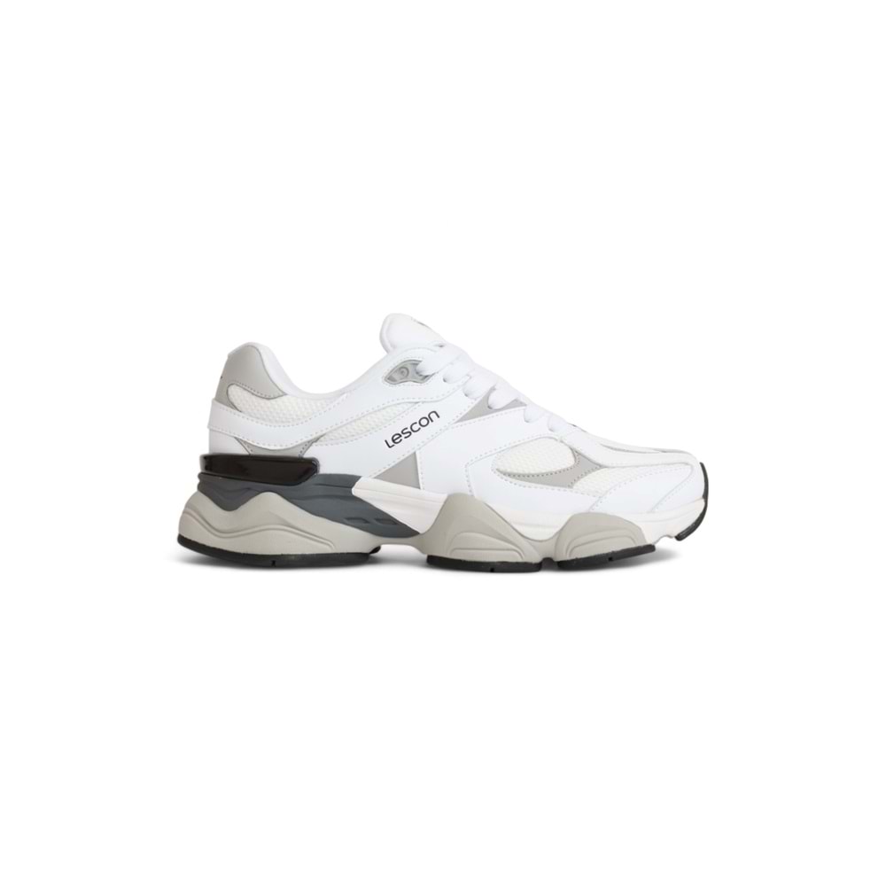 Lescon 2079-Ghost Anatomik Tabanlı Genç Unisex Sneakers Ayakkabı - NKT02079-BEYAZ-44