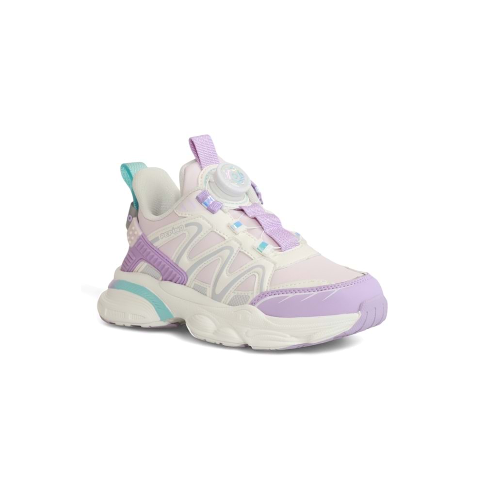 Kidessa 2080-Pepino Anatomik Tabanlı Otomatik Bağcıklı Unisex Çocuk Günlük Spor Ayakkabı - NKT02080-lila-31