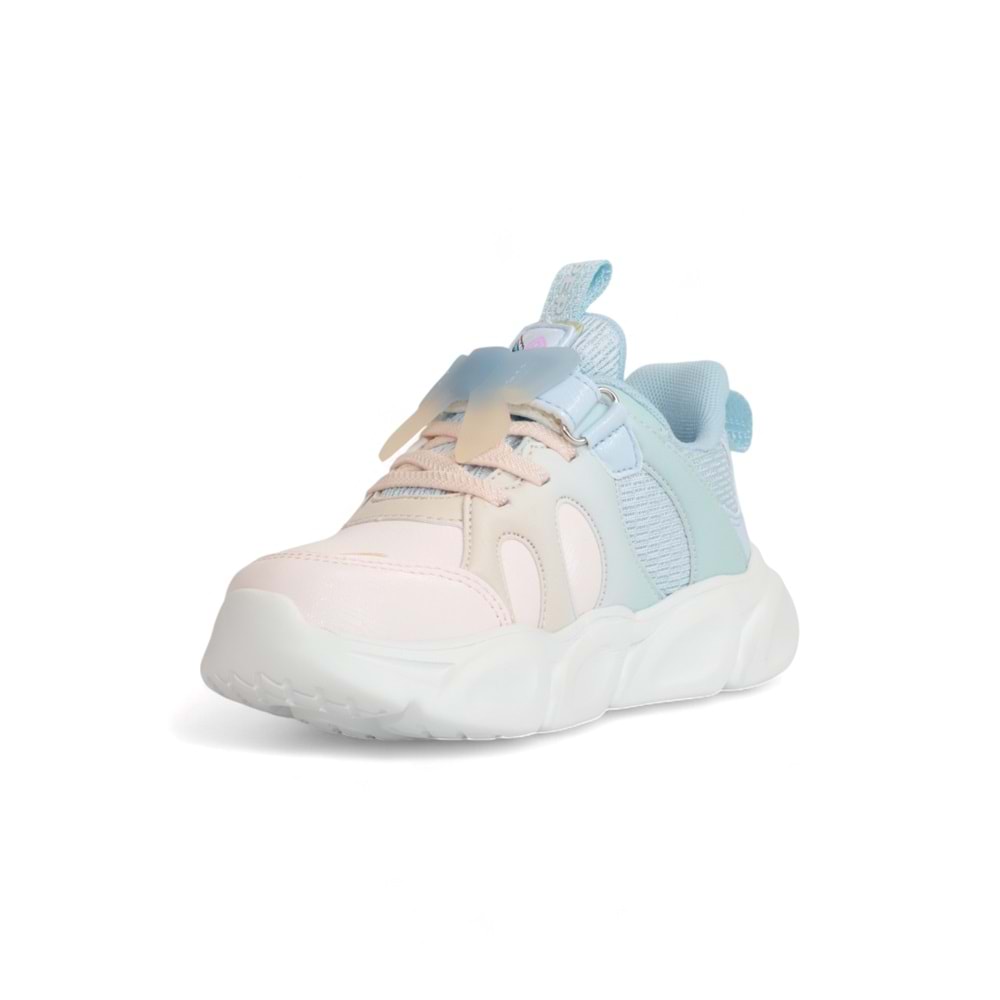 Kidessa 2085-Pepino Anatomik Tabanlı Kız Çocuk Günlük Işıklı Spor Ayakkabı - NKT02085-PUDRA-30