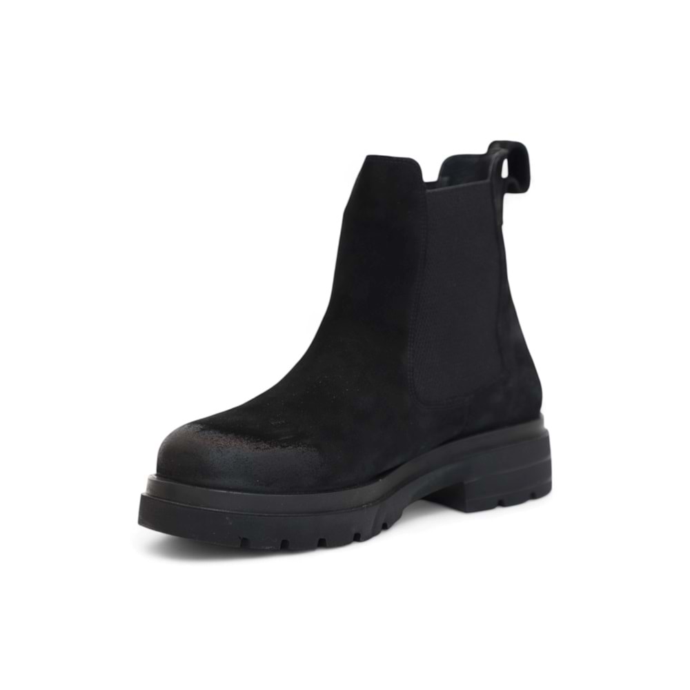 Hammer Jack 2102 Anatomik Tabanlı Ultra Hafif Hakiki Deri Chelsea Erkek Spor Bot - NKT02102-siyah-nubuk-40